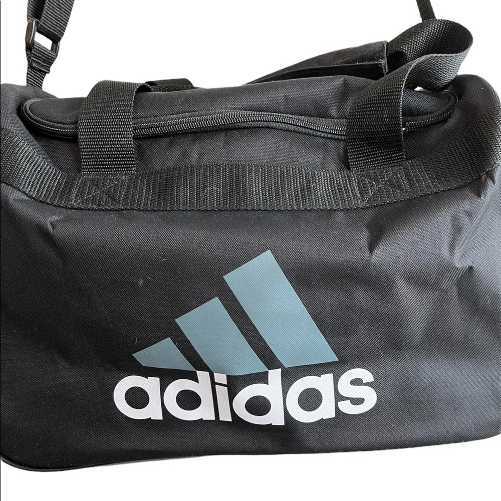 Adidas Black Small Duffle Athletic Bag With shoulder strap